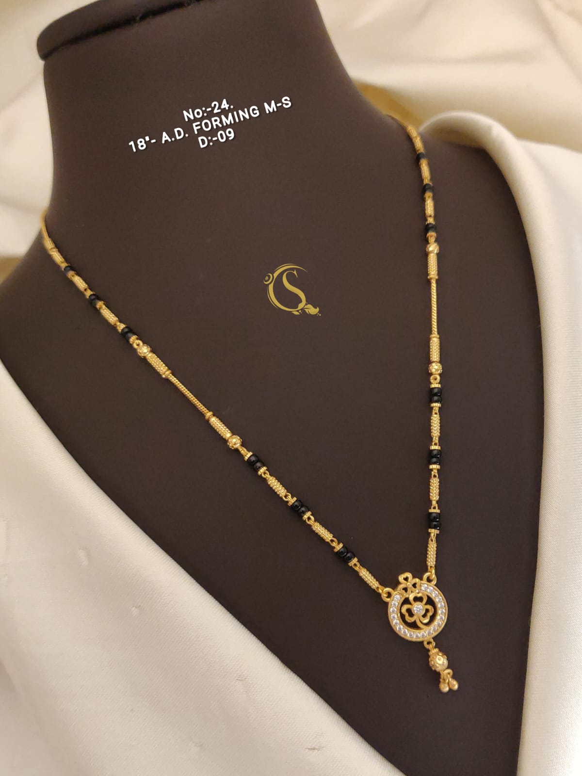 AD Forming String Mangalsutra cum Pandent Daily Wear Accessories